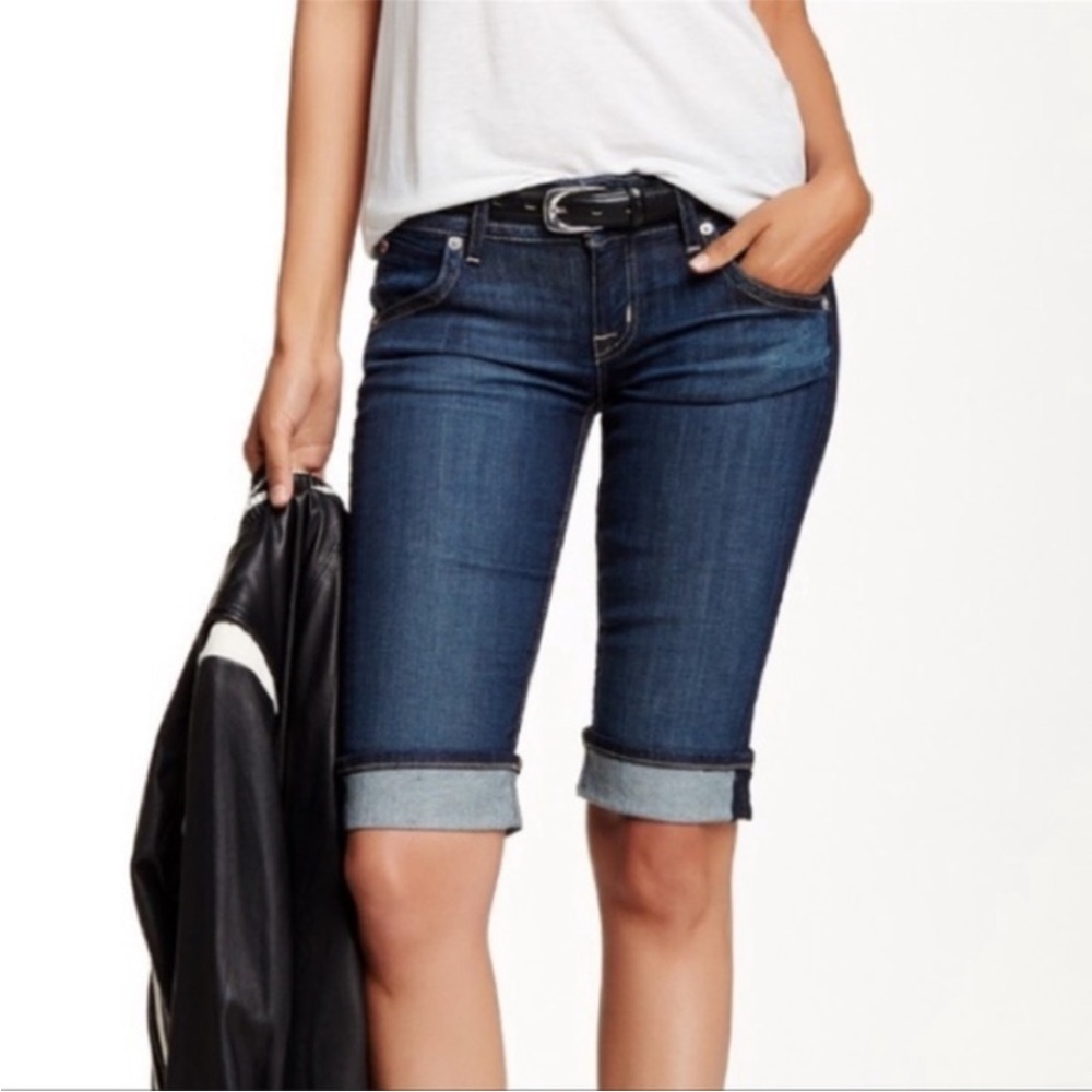 Stylish Hudson Palerme Knee Denim Bermuda Shorts